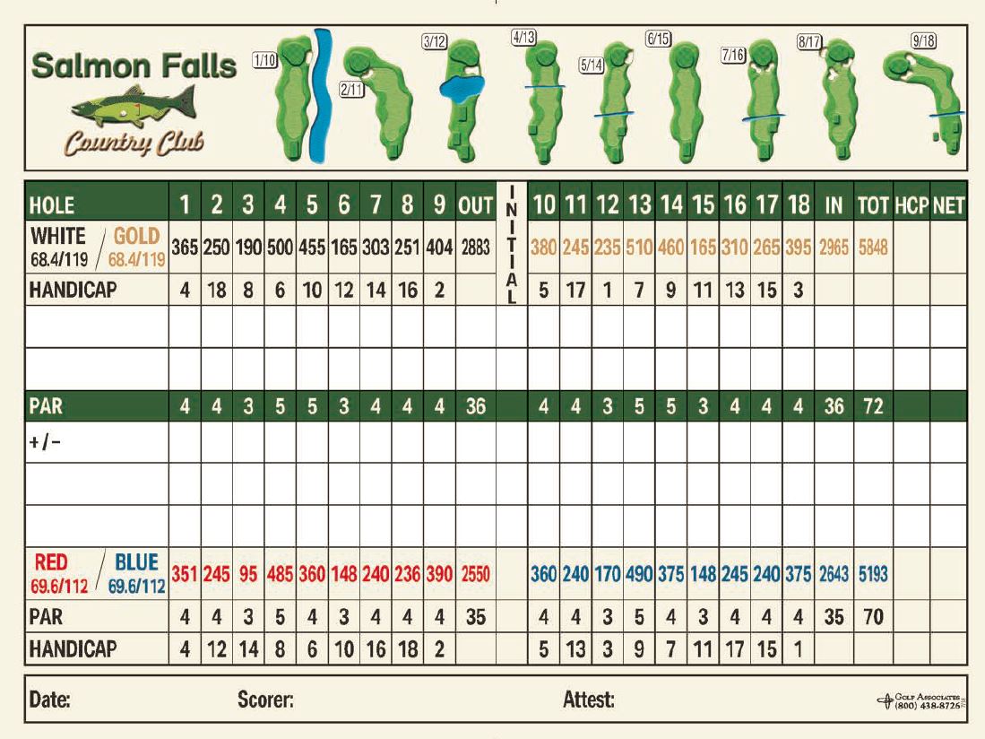 Course Details Salmon Falls Country Club